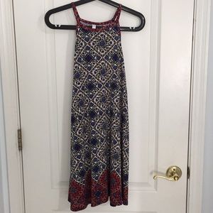 patterned halter dress